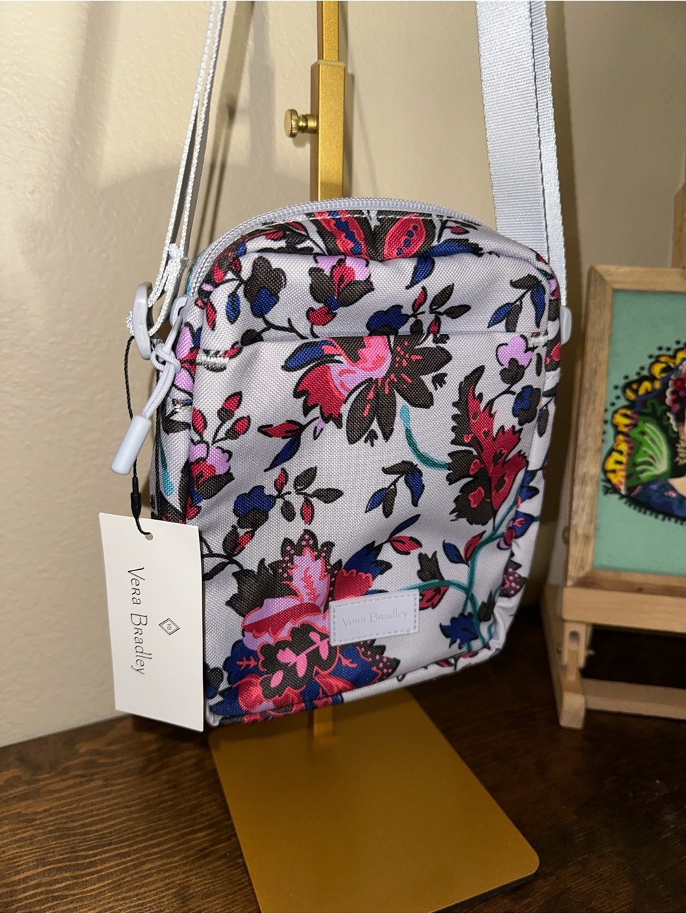 Vera Bradley Vineyard Floral Mini + Bag charm
